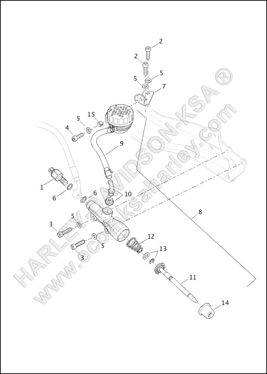 BRAKE, MASTER CYLINDER, REAR